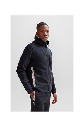 سوئیشرت آبی مردانه چاپی BOSS - کد 794682208
