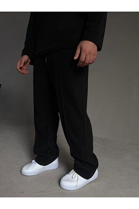 شلوار کرمگن مشکی مردانه رگولار elkumoda - کد 900538283
