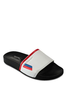 دمپائی سفید زنانه چرم مصنوعی Slazenger - کد 104992161