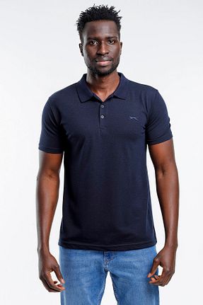 پولوشرت سرمه ای مردانه %100 پنبه Slazenger - کد 89452146