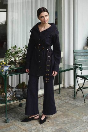 کت حجاب سرمه ای زنانه رگولار Hooopstore - کد 900628473