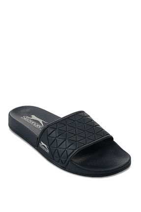 دمپائی سرمه ای مردانه چرم مصنوعی Slazenger - کد 97160714
