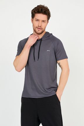 تیشرت طوسی مردانه رگولار Slazenger - کد 258290089