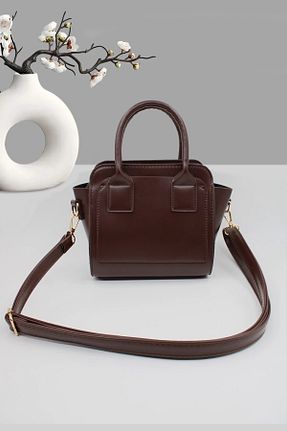کیف دوشی قهوه ای زنانه چرم مصنوعی MILANOFOX - کد 900575990
