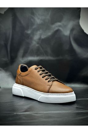 کفش کژوال قهوه ای مردانه چرم خالص BESS SHOES - کد 900410309