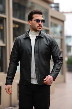 کت مشکی مردانه رگولار Boymen - کد 899816453
