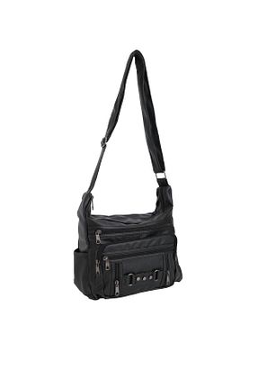 کیف دوشی مشکی زنانه چرم مصنوعی Kurtuluş Çanta - کد 68328969