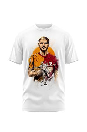 تیشرت سفید مردانه رگولار Galatasaray - کد 789261061