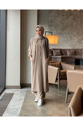 ست بالاتنه و پائین تنه حجاب زنانه گشاد BURİSLA - کد 815764446
