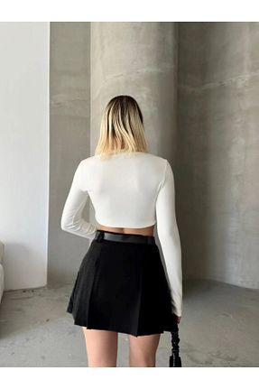 دامن مشکی زنانه پنبه پلی استر Stile Bella - کد 901881593