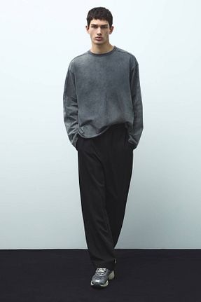 شلوار مشکی مردانه پلی استر Pull & Bear - کد 900596714