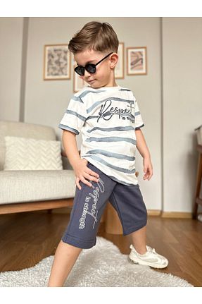 ست بالاتنه و پائین تنه سفید بچه گانه بافتنی Yavrumsa - کد 903716952