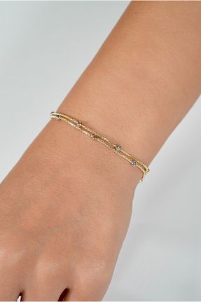 دستبند طلا زرد زنانه 14 عیار LesPeras - کد 901875880