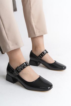 کفش لوفر مشکی زنانه چرم لاکی Red&Shoe - کد 901877319