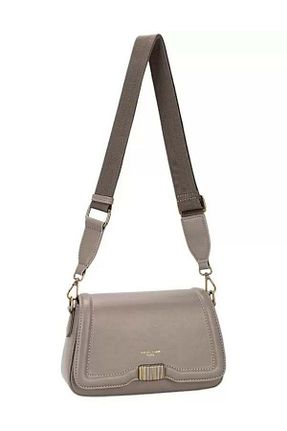 کیف دوشی طوسی زنانه چرم مصنوعی David Jones - کد 873827617
