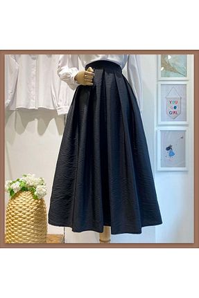 دامن مشکی زنانه پارچه Faya Boutique - کد 900576067