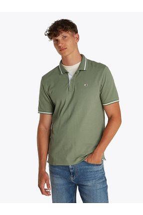 پولوشرت سبز مردانه پنبه ای Tommy Hilfiger - کد 900609537
