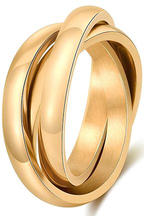 انگشتر استیل (فولاد) زرد زنانه استیل ضد زنگ Takı Dükkanı - کد 861351605