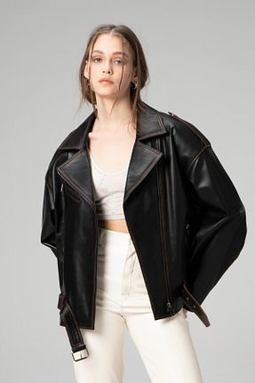 کاپشن مشکی زنانه Relaxed Dericlub - کد 333077823