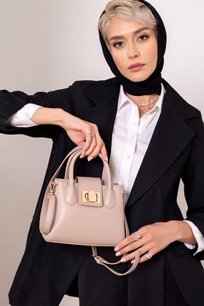 کیف دستی بژ زنانه چرم مصنوعی David Jones - کد 865401192