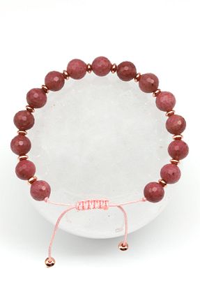 دستبند جواهر رنگی زنانه سنگ طبیعی Alibaba Doğaltaş - کد 816461859