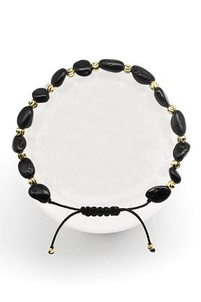 دستبند جواهر رنگی زنانه سنگ طبیعی Alibaba Doğaltaş - کد 852738407