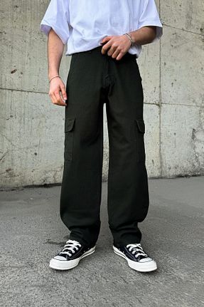 شلوار سبز مردانه بافتنی Flaw Wear - کد 900624113