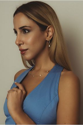 گردنبند نقره زرد زنانه 925 عیار limon jewellery - کد 881511398