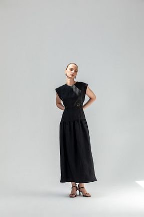 لباس مشکی زنانه بافتنی KAMEYA - کد 900611770