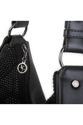 کیف دوشی مشکی زنانه چرم مصنوعی Nas Bag - کد 898206719