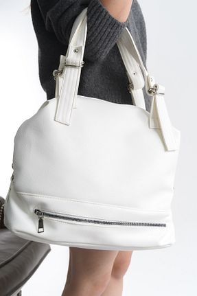 کیف دوشی سفید زنانه چرم مصنوعی Solo Bag - کد 900667274