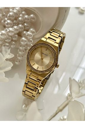 ساعت مچی طلائی زنانه 31-35 میلی متر Ferrucci - کد 825780555