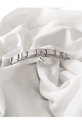 دستبند استیل (فولاد) طوسی استیل (فولاد) HEYjewelry - کد 900642463