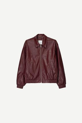 کت زرشکی زنانه اورسایز Bershka - کد 903773838