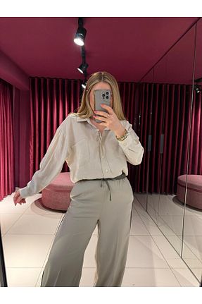 پیراهن بژ زنانه اورسایز EFİL - کد 900643268