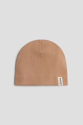 کلاه بژ بچه گانه پنبه ای H&M - کد 901923531