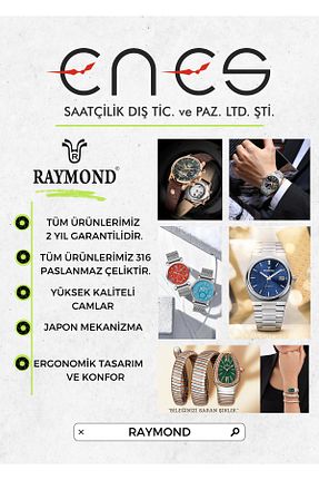 ساعت مچی رنگی زنانه 20-25 میلی متر Raymond - کد 906196776