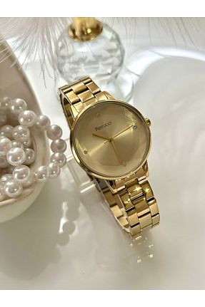 ساعت مچی طلائی زنانه 37 میلی متر Ferrucci - کد 804460247