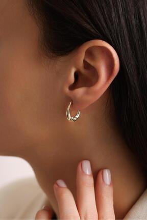 گوشواره طلا طلائی زنانه 14 عیار Tufanlar Kuyumculuk - کد 901930493
