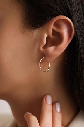 گوشواره طلا طلائی زنانه 14 عیار Tufanlar Kuyumculuk - کد 901930309