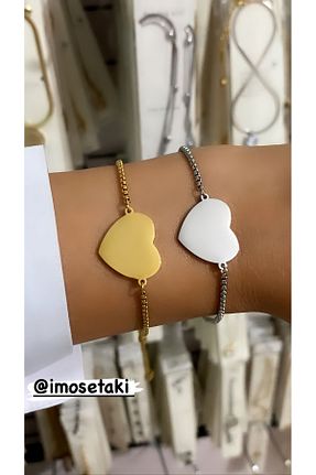 دستبند استیل (فولاد) زنانه استیل (فولاد) İMOSE TAKI - کد 891107949