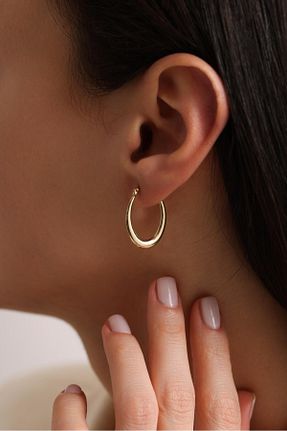 گوشواره طلا طلائی زنانه 14 عیار Tufanlar Kuyumculuk - کد 901930405