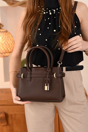 کیف دستی قهوه ای زنانه ابعاد کوچک Lifonbag - کد 900666553