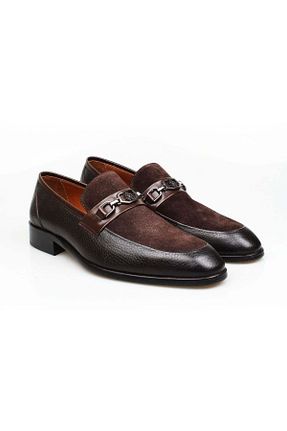 کفش کلاسیک قهوه ای مردانه پاشنه کوتاه (1 - 4 سانتی متر) Butik - کد 900648623
