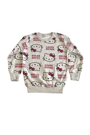 ست بالاتنه و پائین تنه طوسی بچه گانه بافتنی Arya Nisa Kids - کد 900664959