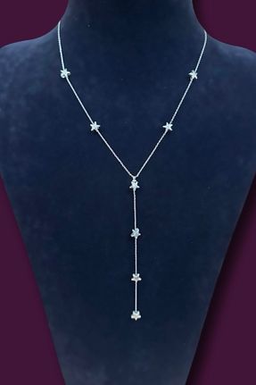 گردنبند جواهر طوسی زنانه MAZEN - کد 900673112