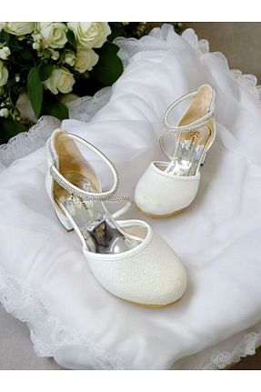 کفش پاشنه بلند کلاسیک سفید بچه گانه سنگ PATİK BEBE - کد 900667537