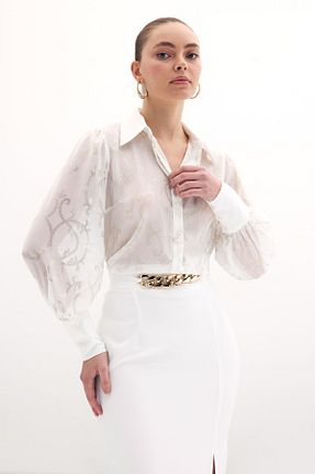 پیراهن نباتی زنانه رگولار Sateen - کد 900682432