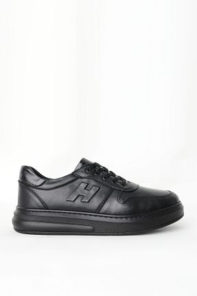 کفش اسنیکر مشکی مردانه چرم اصل Greyybull Shoes - کد 882493054