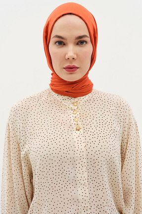 شال نارنجی زنانه Tuğba - کد 900678264